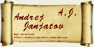 Andrej Janjatov vizit kartica